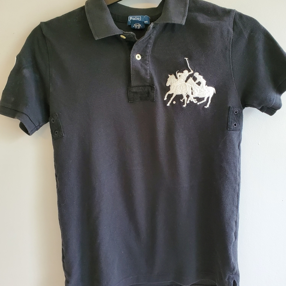 Boy's Size M 12/14 Big Polo Man Knit Shirt
